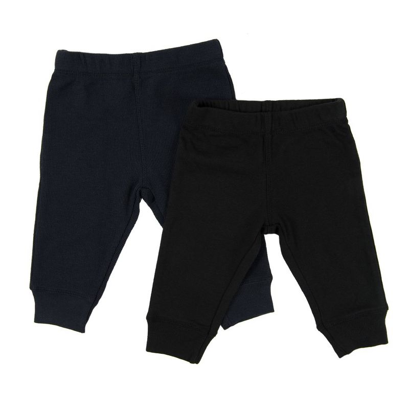 Leveret Baby Navy Crawling Pant and Colored Legging, 1 of 3