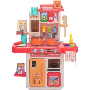 Sandinrayli Kitchen Playset For Kids With Sink Water Light and Sound Pretend Cooking Play Toy Boys Girls Gift - 1 of 4
