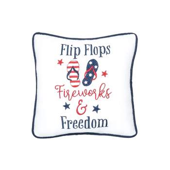 C&F Home Flip Flops, Fireworks Pillow