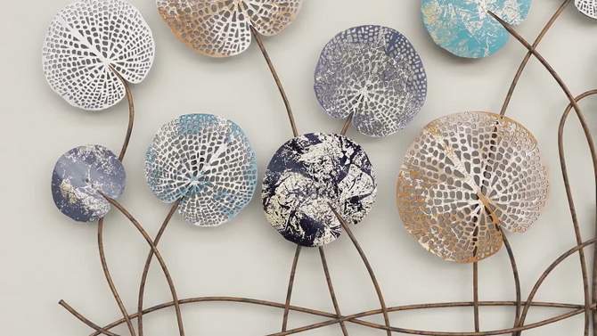 Modern Metal Floral Wall Decor - Olivia &#38; May, 2 of 25, play video