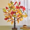Collections Etc LED Lighted Artificial Tabletop Autumn Maple Tree 4 X 4 X 22 - 2 of 2