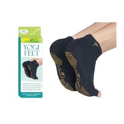 Wai Lana Yogi Feet Yoga Equipment, Black/Gold, Medium/Large