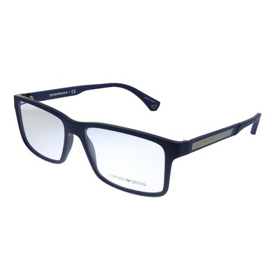 Emporio Armani Ea 3038 5754 Unisex Rectangle Eyeglasses Dark Blue