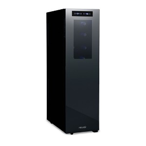 Newair Shadow-Tᵀᴹ Series Wine Cooler Refrigerator 18 Bottle Dual Temperature Zones, Freestanding Mirrored Wine Fridge with Double-Layer Tempered Glass - 1 of 4