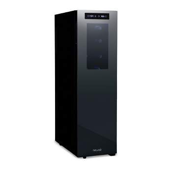 Newair Shadow-Tᵀᴹ Series Wine Cooler Refrigerator 18 Bottle Dual Temperature Zones, Freestanding Mirrored Wine Fridge with Double-Layer Tempered Glass