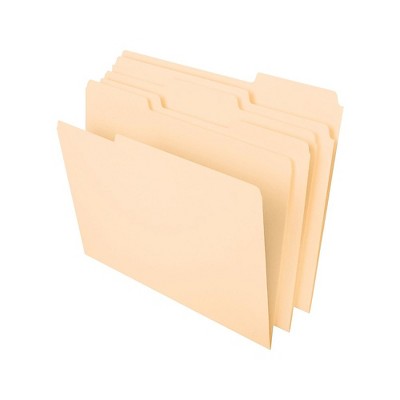 Staples File Folders 3 Tabs Letter Size Manila 50/Box (25775) 541077