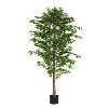 NicBex Artificial Ficus Plant Indoor, Fake Tree with Pot, Faux Plants Tall Fake Floor Plant, Artificial Trees for Home Office Living Room Decor - 4 of 4