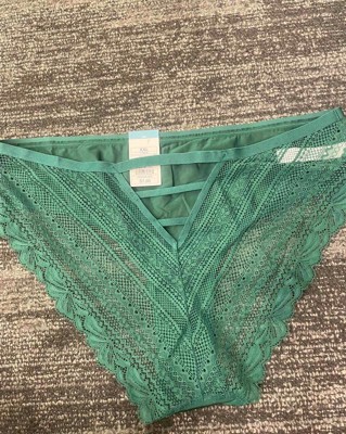 Women's Cotton Cheeky Underwear with Lace Waistband - Auden™ Ocean