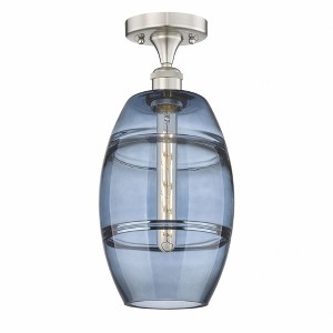 Vaz - 1 Light Semi-Flush Mount In Industrial Style-10 Inches Tall and 8 Inches Wide - 1 of 1