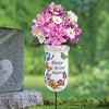 Collections Etc Hand-Painted Always in Our Hearts Butterfly Memorial Vase Stake 4.5 X 4.5 X 8 - 2 of 2