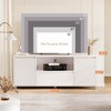 Homhougo TV Stand for TVs up to 70" White - 2 of 4