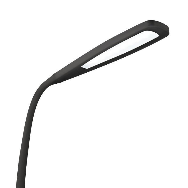 Ott-Lite OttLite Felix Adjustable Height LED Gooseneck Task Floor Lamp in Black, 2 of 5
