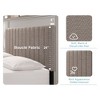Lyngins Mid-Century Modern Tufted Upholstered Queen Platform Bed Frame with Tall Plush Headboard, Boucle Fabric Beds with Headboards for Bedroom - 4 of 4