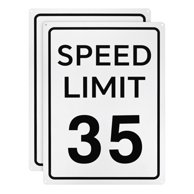 Unique Bargains Aluminum Weather Resistant Waterproof Rust Free Traffic Sign 2 Pcs