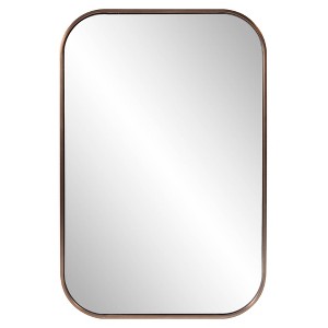 Howard Elliott 36"x24" Milo Stainless Steel Framed Rectangular Wall Mirror - 1 of 4