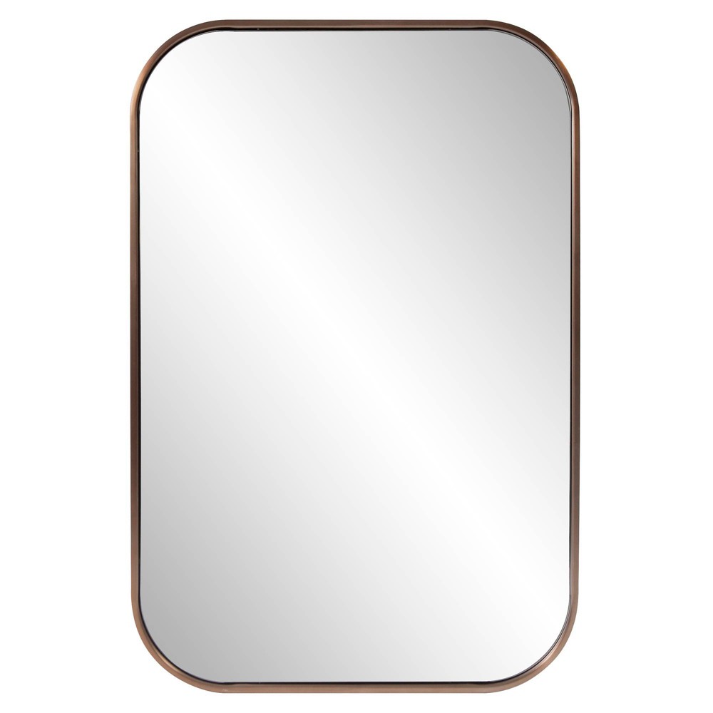 Photos - Wall Mirror Howard Elliott 36"x24" Milo Stainless Steel Framed Rectangular  Brass
