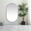 Elegant Lighting Metal Frame Oval Mirror 36x60 Inch in Brass - 4 of 4