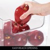 mDesign Kitchen Plastic Storage Organizer Bin with Open Front - 2 Pack - Clear - 3 of 4