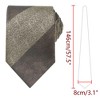 INSPIRE CHIC Men's Striped Regular Contrast Color Necktie - 2 of 4