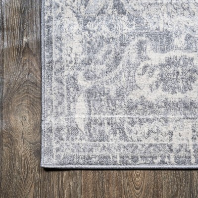 Modern Persian Fusion 8' x 10' Gray Synthetic Area Rug