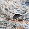 Kumasinova Abstract Wave Area Rug – Blue Pattern, Medium Pile Rugs for Living Room, Easy-Clean Cut & Loop Design Living Room Rug - 3 of 4