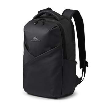 High Sierra Luna Polyester Large Storage Backpack with Grab Handle, 360 Degree Reflectivity, and Laptop Padded Pocket Sleeve, Black