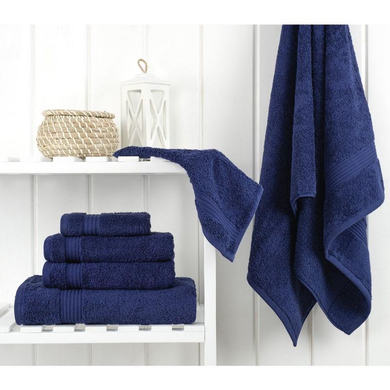 American Soft Linen Bekos 6 Piece Towel Set, 100% Cotton Bath Towel Set for Bathroom, 2 of 8