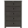 Galano Geordano 5-Drawer Chest of Drawers (46.2 in. × 17.1 in. × 30.4 in.) in Dusty Gray Oak, Knotty Oak, Dark Gray Oak - 2 of 4