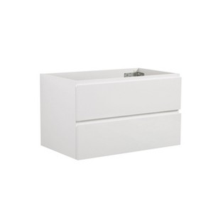 NicBex 35.6" Morden Bathroom Vanity without Sink, Wall Mounted Bathroom Storage Cabinet, 2 Spacious Drawers for Bathroom - 1 of 4