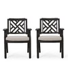 NicBex Set of 2 Outdoor Dining Chairs Cape Coral with Aluminum Frames - 2 of 4