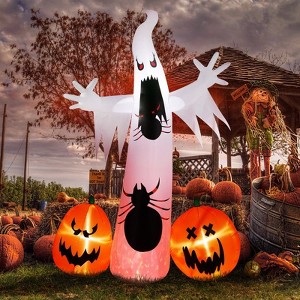 Karl Home 11.8 FT Halloween Inflatables Ghost Spider Pumpkin Outdoor Decorations - 1 of 4