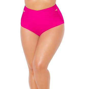 Swimsuits for All Women's Plus Size Crisscross Wrap Bikini Bottom