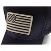 Alilang Distressed Cotton Baseball Cap with Embroidered American Flag Patch - 3 of 4