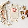 The Juniper Shop Candy Cane Cutie Stars Baby Bodysuit - 12 Month - Natural - 2 of 3