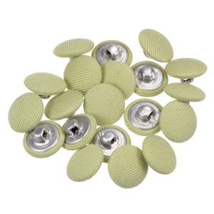 Unique Bargains Metal Shank Round Cloth Covered DIY Sewing Buttons 20 Pcs - 1 of 4
