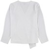 Alfani Womens Draped Front Pullover Blouse - 2 of 2