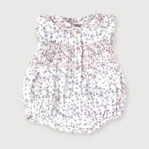 Girls' Sophia Floral Muslin Romper - VIVERANO Organics - 1 of 1