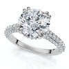 Pompeii3 Certified 2 3/4Ct Diamond Engagement Ring 14k Gold Lab Created - 3 of 4