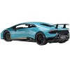 Lamborghini Huracan Performante Blu Glauco / Solid Blue with Black Wheels 1/12 Model Car by Autoart - image 4 of 4