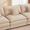 102'' Modular L-Shaped Sectional Sofa with Movable Ottoman, Chenille Upholstery, and DIY Combination - 4 of 4
