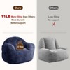 GustoWave Extra Large Bean Bag Chair for Bedroom & Living Room, Blue - 3 of 4