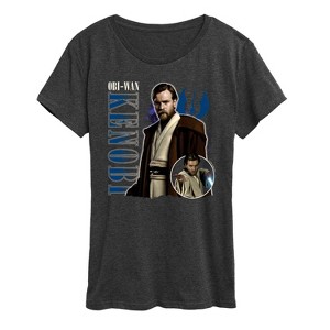 Women's - Star Wars - Obiwan Kenobi Collage Short Sleeve Graphic T-Shirt - 1 of 4