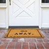Juvale Go Away Doormat, Funny Front Door Welcome Mat for Outdoor Porch or Patio, Natural Coco Coir, 17 x 30 In - 2 of 4