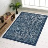 Acekool Glamour Charlotte Area Rug Collection, Turkish Wilton Indoor, 100% Polypropylene, Gray or Blue - 3 of 4