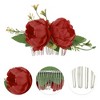 Unique Bargains Women's Portable Simulated Flowers Hair Clips Comb 1 Pc - 3 of 4