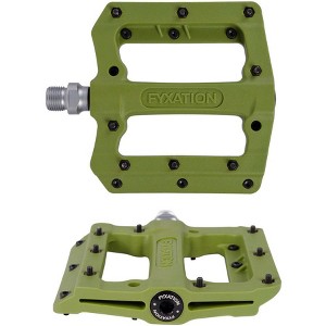 Fyxation Mesa MP Platform Pedals 9/16" Nylon Removable Pins Desert Sadona Green - 1 of 1