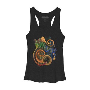 Women's Design By Humans The ART of Music By Adamzworld Racerback Tank Top - 1 of 2