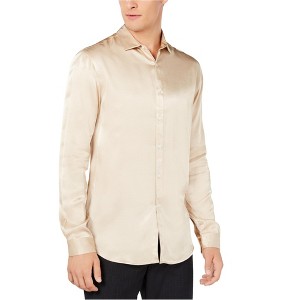 I.N.C International Concepts Mens Eddie Button Up Shirt, Beige, XX-Large - 1 of 1