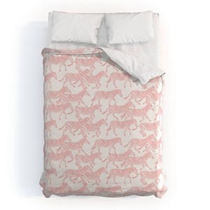 Deny Designs Kids' Little Arrow Design Co Zebras Duvet Cover Bedding Set - 1 of 3