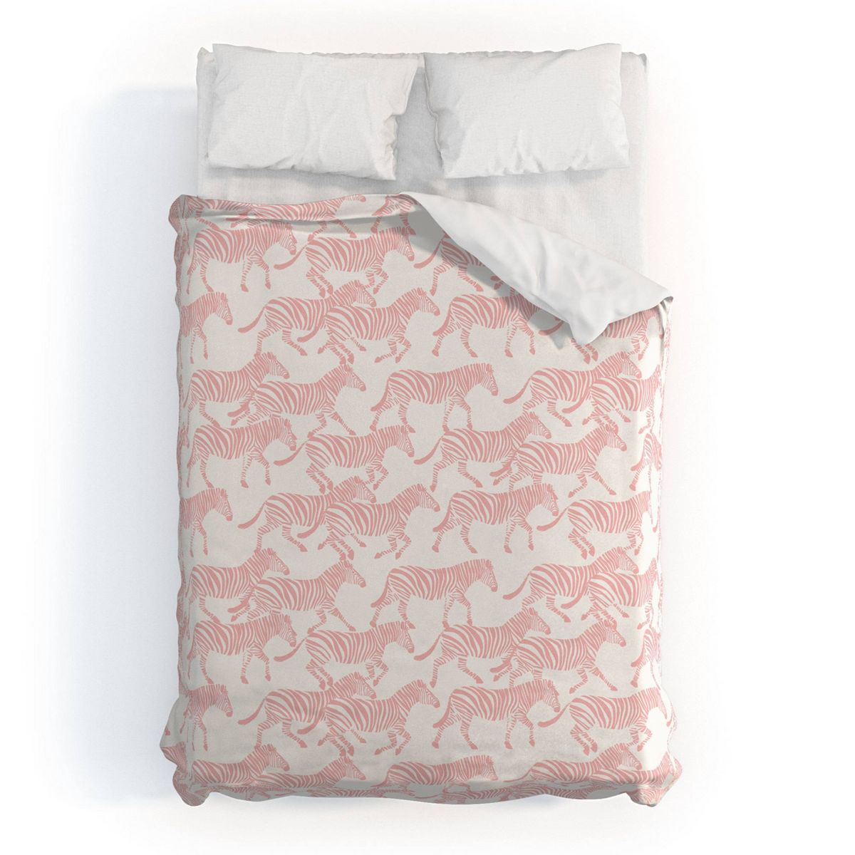 Deny Designs Kids' Little Arrow Design Co Zebras Duvet Cover Bedding Set